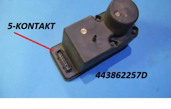 Audi 100 200 5000 C3 Central locking vacuum pump 443862257D