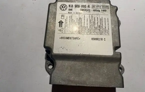 Volkswagen Golf V Airbag control unit/module 5WK43412 1K0909605R