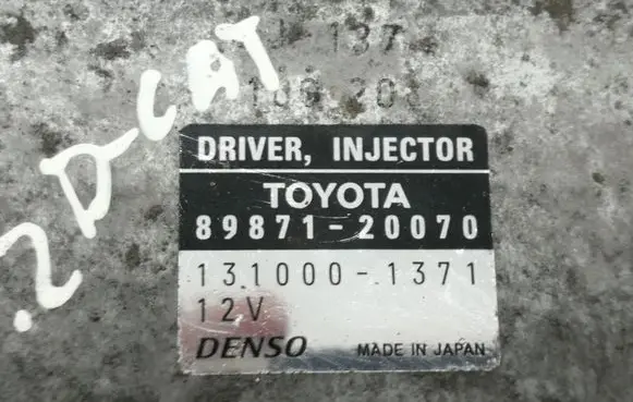 Toyota Corolla E120 E130 Injection control unit/module 8987120070