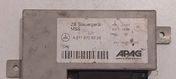 Mercedes-Benz E W211 Other control units/modules A2118706326 06C201011076