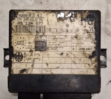 Opel Vectra B Homelink control unit 9134877 00960487 0623183