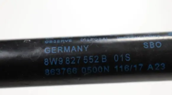 Audi A4 S4 B9 8W Tailgate/trunk strut/damper 8W9827552B