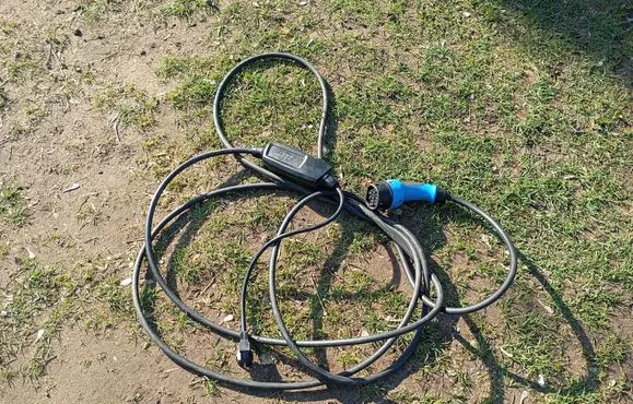 Tesla Model S Electric car charging cable 