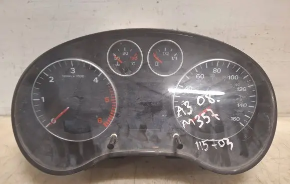 Audi A3 S3 8P Speedometer (instrument cluster) A2C53080296