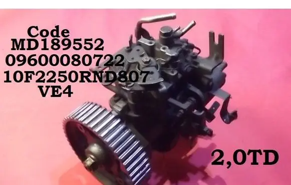 Mitsubishi Lancer Fuel injection high pressure pump MD189552 09600080722