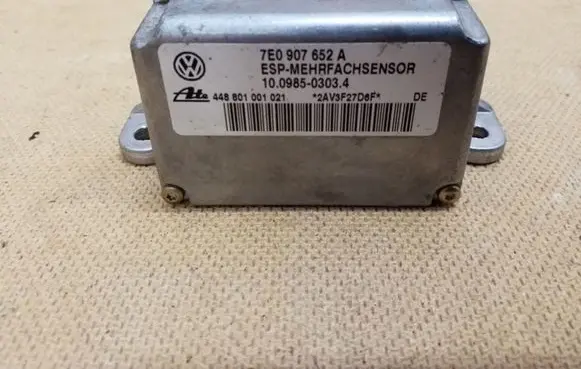 Volkswagen Touareg I ESP acceleration yaw rate sensor 7E0907652A