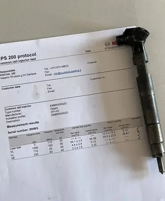 Mercedes-Benz C W204 Fuel injector A6510704987