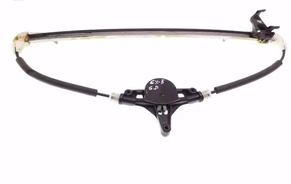 Rear window lifting mechanism without motor