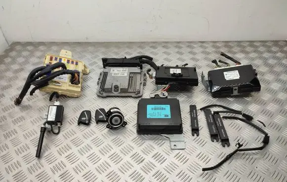 Hyundai Santa Fe Engine ECU kit and lock set 391102FEE0 0281033118 919502W550