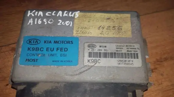 KIA Clarus Engine control unit/module m261204861 k9bceufed