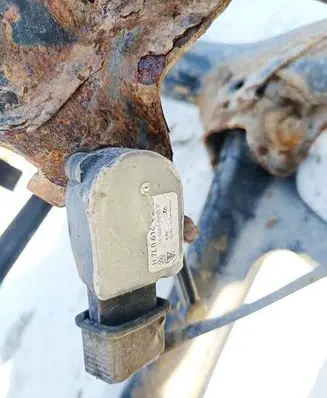 Porsche Cayenne (9PA) Front height sensor lever 7L0616571B