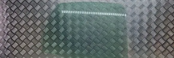 Citroen C3 Rear door window glass 43R001583 AS2M3232DOT682