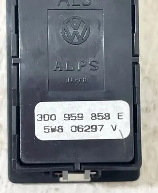 Volkswagen Phaeton Electric window control switch 3D0959858E 5W806297V