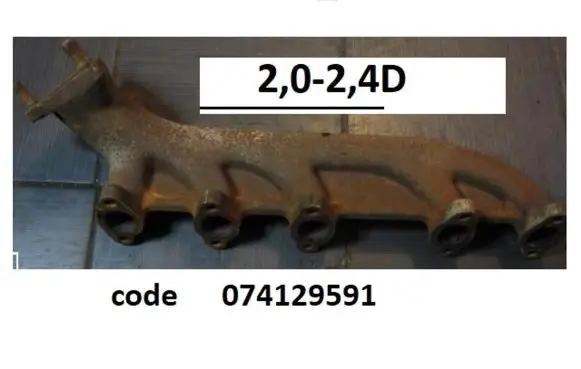 Audi 100 S4 C4 Exhaust manifold 074129591