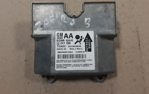Opel Zafira B Airbag control unit/module 13241766