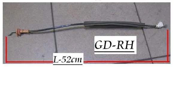 Rear door cable line