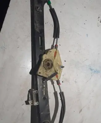 Sliding door window regulator with motor