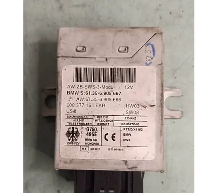 BMW 3 E46 Immobilizer control unit/module 61356905667 60837715 61356905666