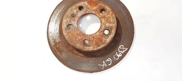 Opel Zafira B Rear brake disc neventiliuojamas