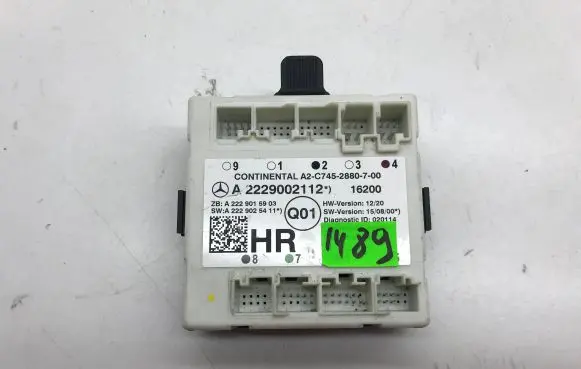 Mercedes-Benz S W222 Door control unit/module A22290002112 A2229025411