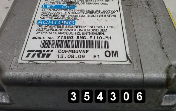 Honda Civic Engine control unit/module 77960-smg-e110-m1