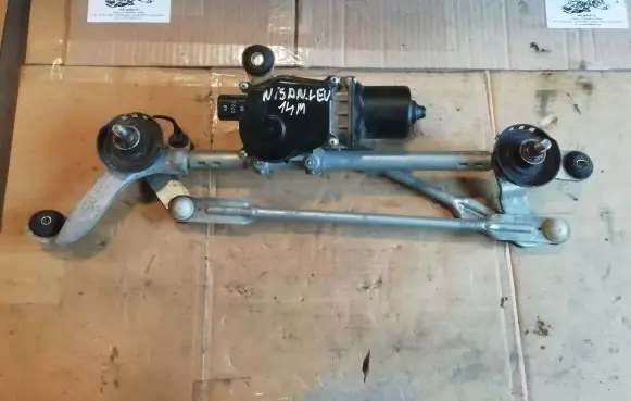 Nissan Leaf I (ZE0) Front wiper linkage and motor