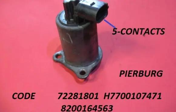 Nissan Primastar EGR valve 72281801 H7700107471