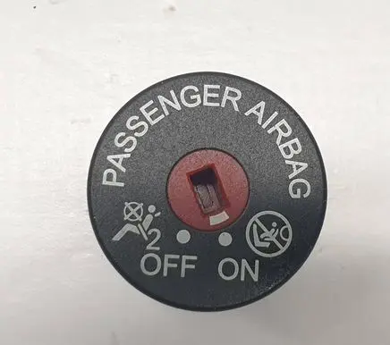 Passenger airbag on/off switch