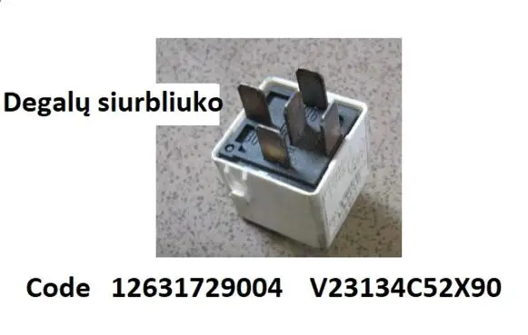 BMW 7 E38 Fuel pump relay 12631729004 V23134C52X90
