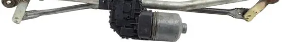 Front wiper linkage and motor