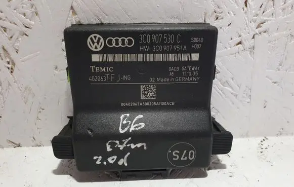 Volkswagen PASSAT B6 Gateway control module 3C0907530C 3C0907951A