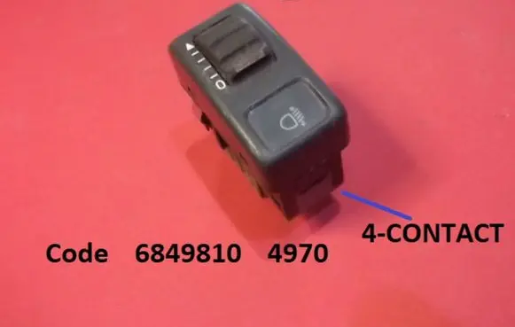Volvo S70 V70 V70 XC Headlight level height control switch 6849810 4970