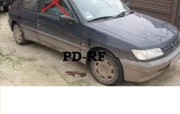 Peugeot 306 Front door window/glass (coupe) 43R000015 PD160EF25RR100