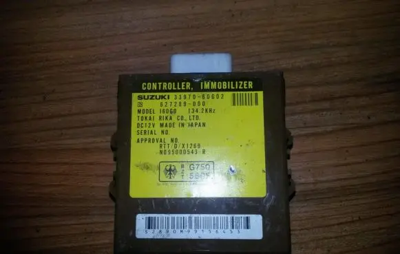 Suzuki Swift I Immobilizer control unit/module 3397060g02 627289-000