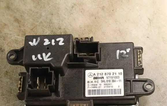 Mercedes-Benz E W212 Heater blower motor/fan resistor A2128702110 V7191003 5HL01038411
