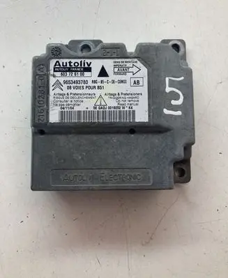Citroen C4 I Airbag control unit/module 9653493780