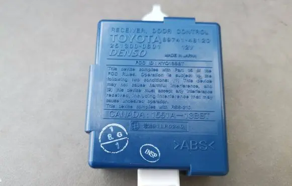 Lexus RX 330 - 350 - 400H Keyless (KESSY) go control unit/module 8974148120 2513000601 1551A13BBT