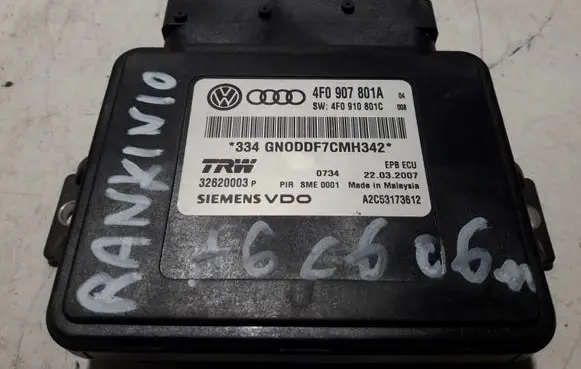 Audi A6 S6 C6 4F Hand brake control module 4F0907801A