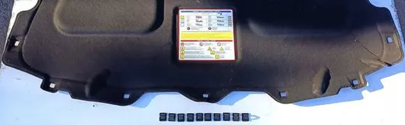 Fiat Tipo Engine bonnet/hood sound/heat insulation 