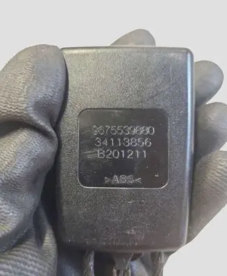 Peugeot 3008 I Front seatbelt buckle 9675539880 34108423A