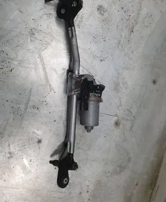 Front wiper linkage and motor