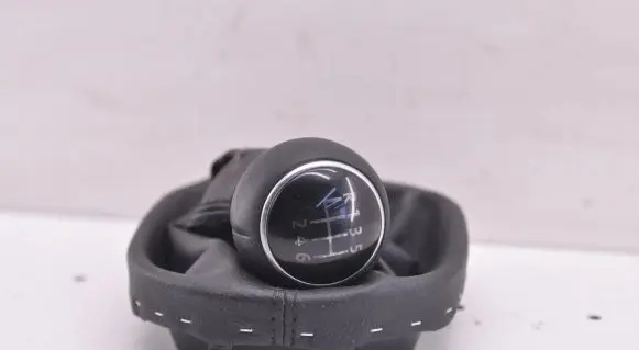 Gear lever shifter trim leather/knob