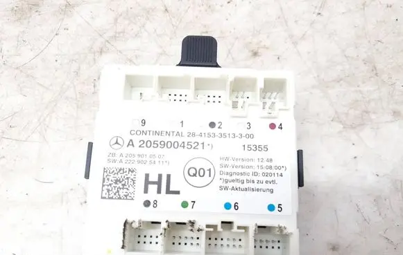 Mercedes-Benz C W205 Door control unit/module A2059010507 A2059004521