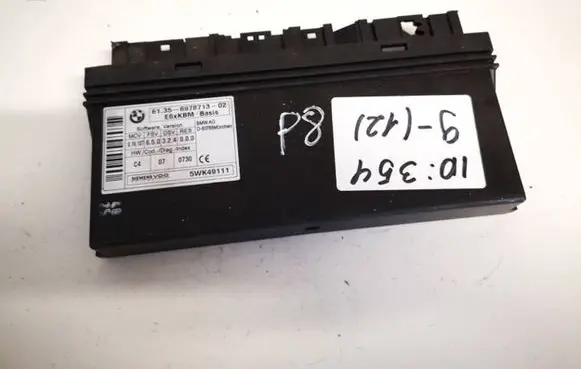 BMW 5 E60 E61 Comfort/convenience module 6135697871302 5wk49111
