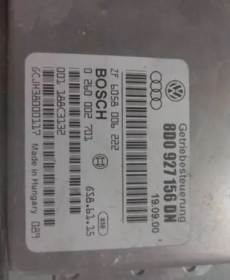 Audi A4 S4 B5 8D Gearbox control unit/module 8D0927156DN 0260002701 6058006222