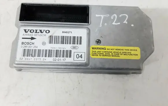 Volvo S60 Airbag control unit/module 8645271 0285001254