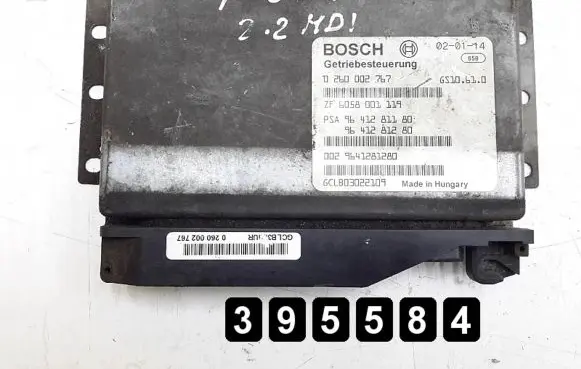 Peugeot 607 Engine control unit/module 9641281180 0260002767