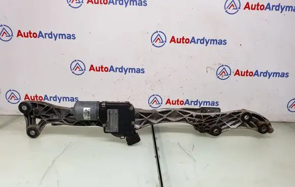Front wiper linkage and motor