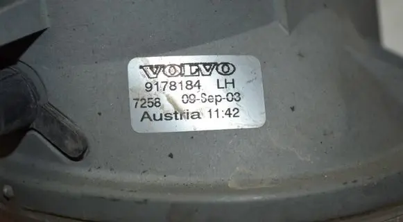 Volvo S60 Front fog light 9178184 7258