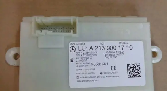 Mercedes-Benz E W213 Keyless (KESSY) go control unit/module A2139001710